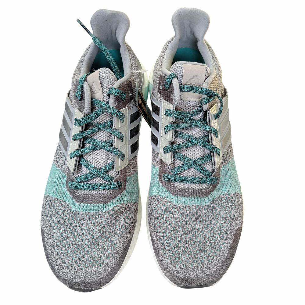 Adidas Ultra Boost ST Grey Green AF6517 Teal Lace Men's Sz 9 NWT + COA